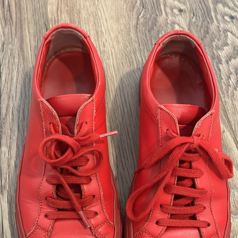 Common Projects Red Sneakers - Picture 5 of 7